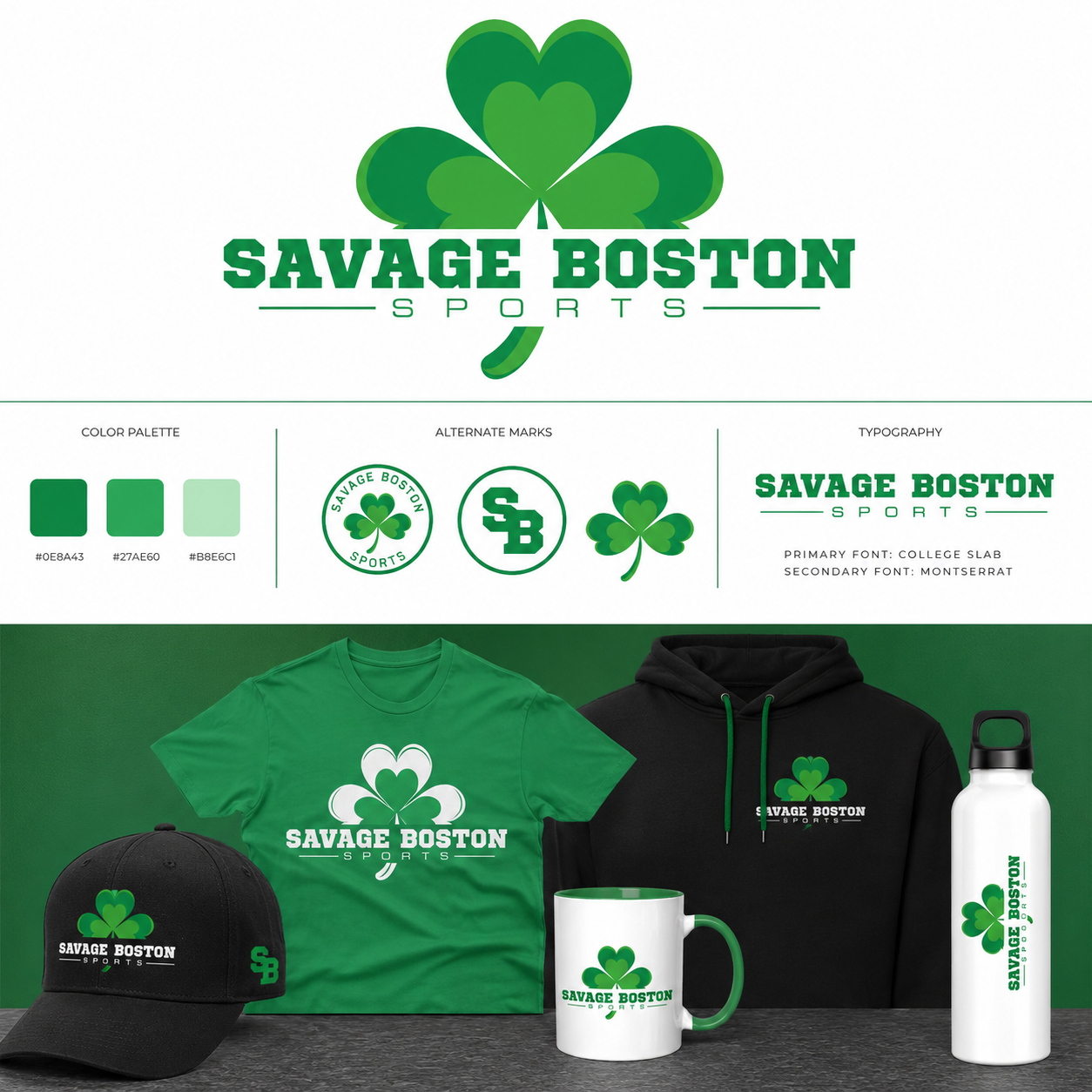Savage Boston Sports merchandise concept
