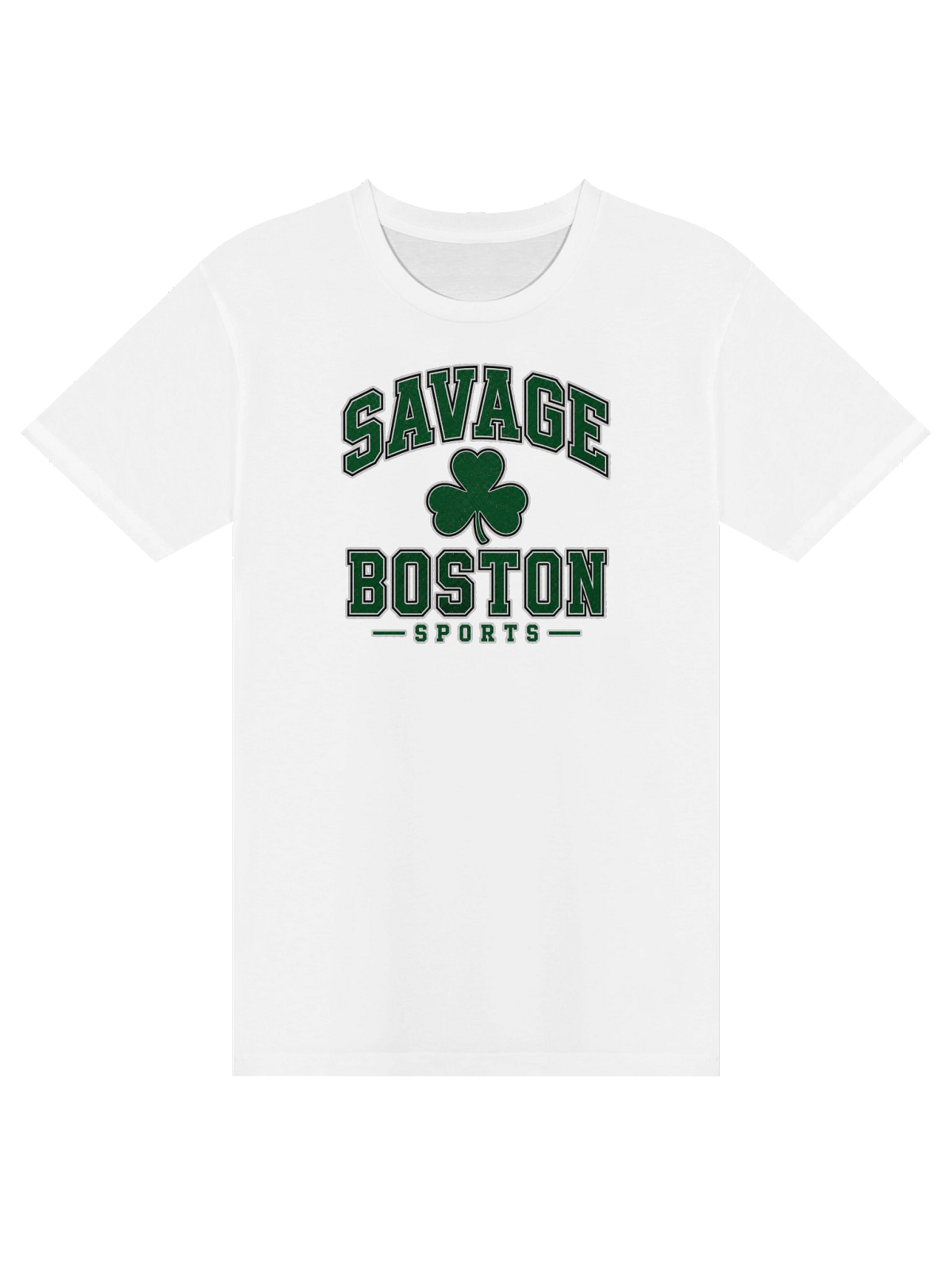 White Savage Boston Sports t-shirt from the official Fourthwall shop